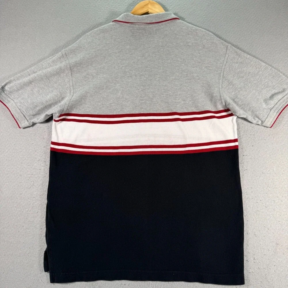 Vintage Levis Polo Shirt Mens Large Multicolor Stripes Classic Golf Classic 90s - Picture 2 of 12